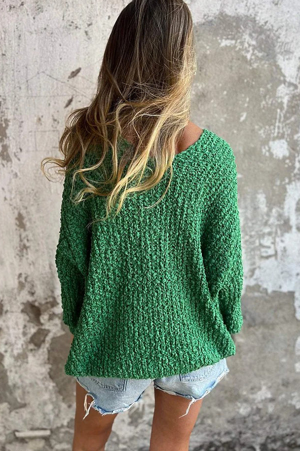 Winona - Dames V-hals Sweater met lange mouwen