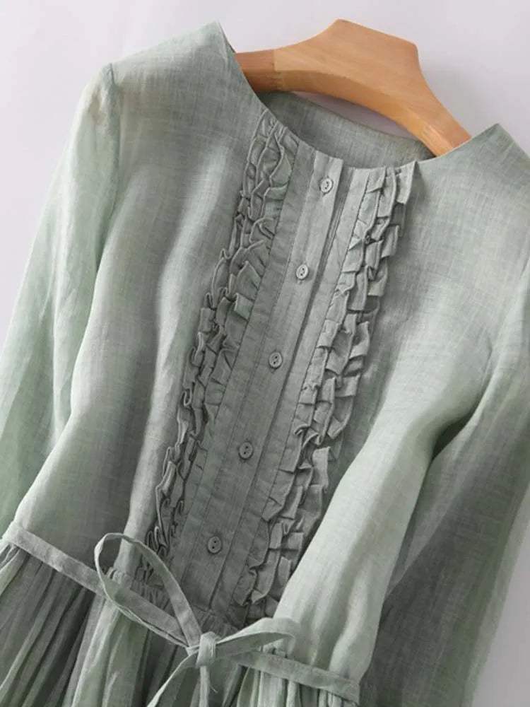 Dames Lange Jurk Luchtig Bohemian Ontwerp - Zoey-4