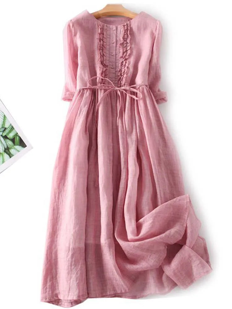 Dames Lange Jurk Luchtig Bohemian Ontwerp - Zoey-2