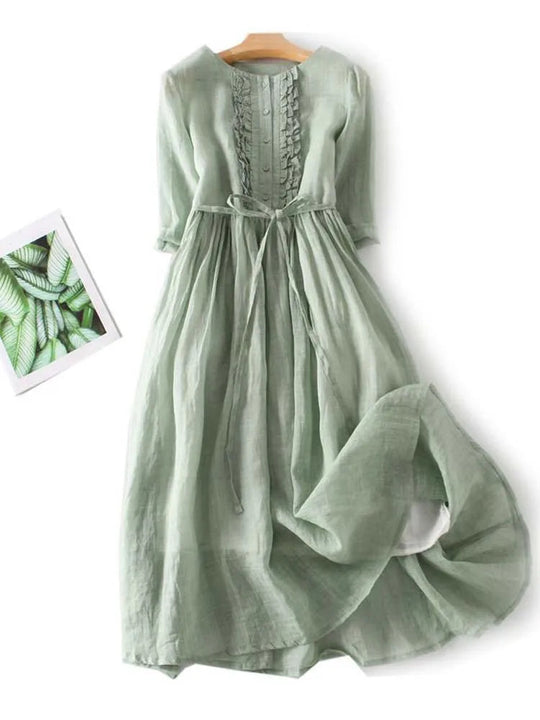 Dames Lange Jurk Luchtig Bohemian Ontwerp - Zoey-3