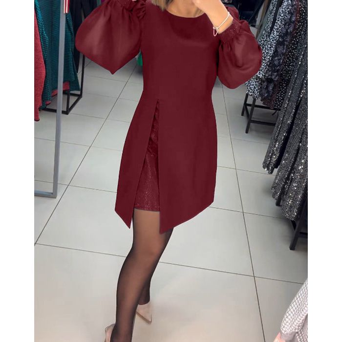 Dames A-Lijn Lange Jurk Elegante Pasvorm - Vivian-5