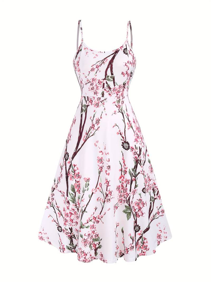 Dames Jurk Set Bloemontwerp Zomerjurk - Lisa-3