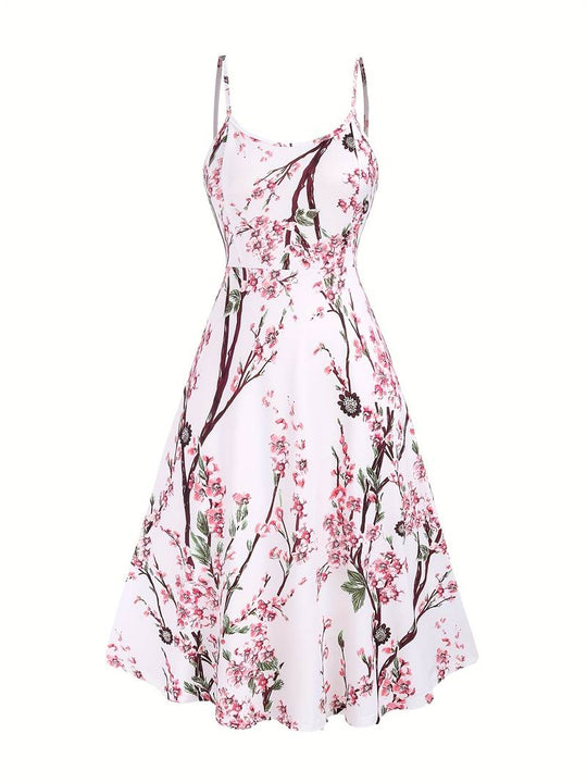 Dames Jurk Set Bloemontwerp Zomerjurk - Lisa-3
