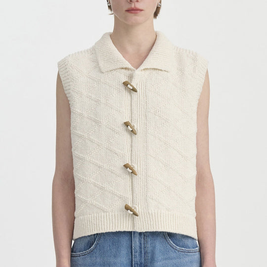 Syehnah - Basic effen mouwloos vest