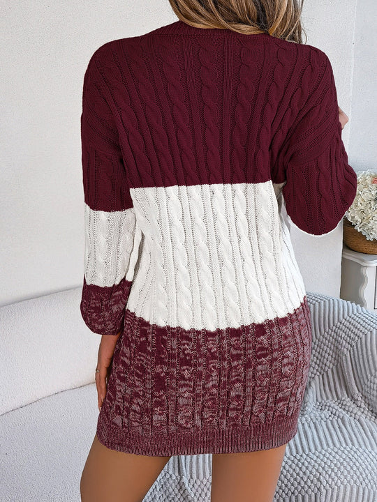 Dames Sweater Jurk Comfortabele Minimalistische Stijl - Danique-6