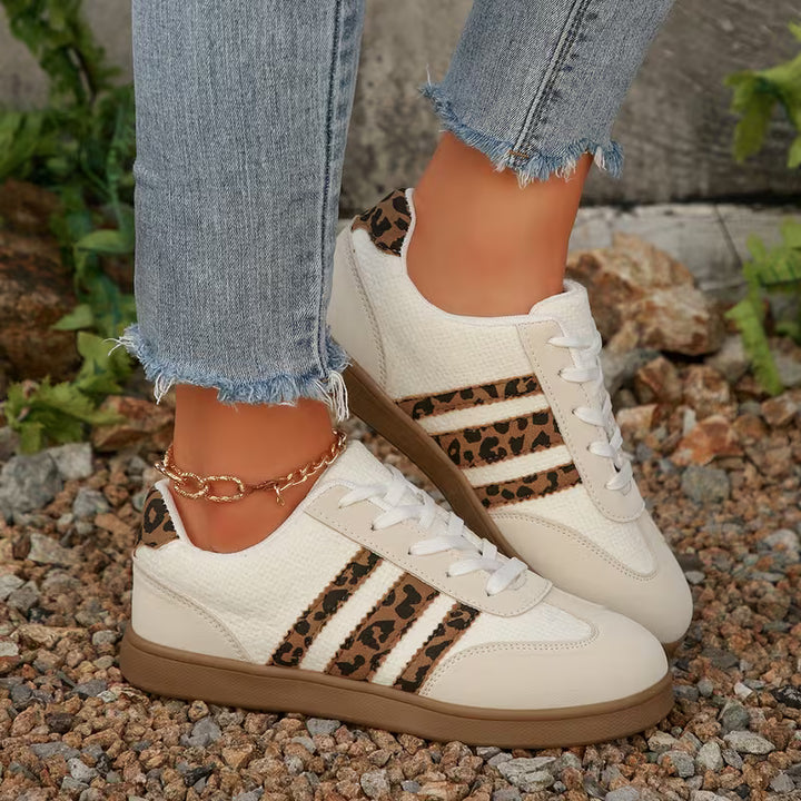 Lage Sneakers Dames | Schoenen | Dierenprint Details voor Trendy Look