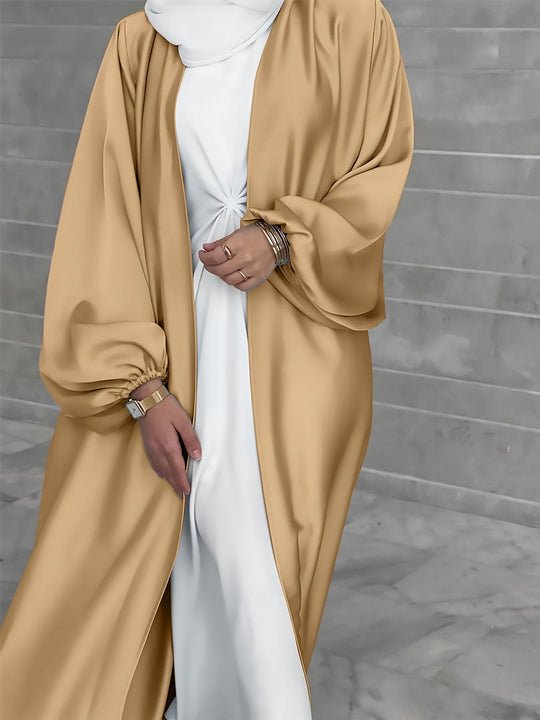 Variant image for Dames Abaya Jurk Elegante Lantaarnmouwen met Riem - Eva-25