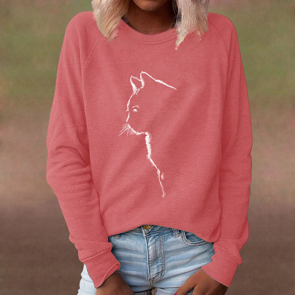 Adria - Casual damestrui met kattenmotief