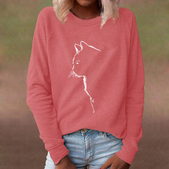 Adria - Casual damestrui met kattenmotief