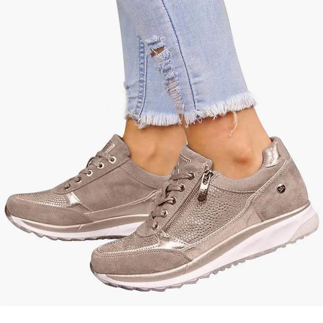 Dames Stijlvolle Sneakers met Ritsdetail - Rodica