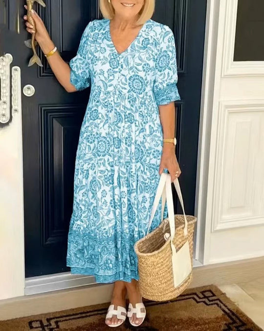 Dames Maxi Jurk Elegante Vloeiende Pasvorm - Louise-4