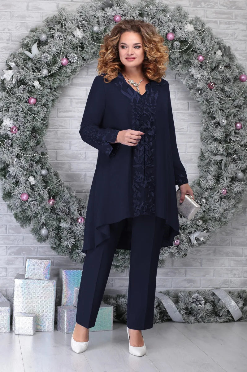 Variant image for Vrouwen 2-delige Set Elegante Borduurdetails - Lisa-7