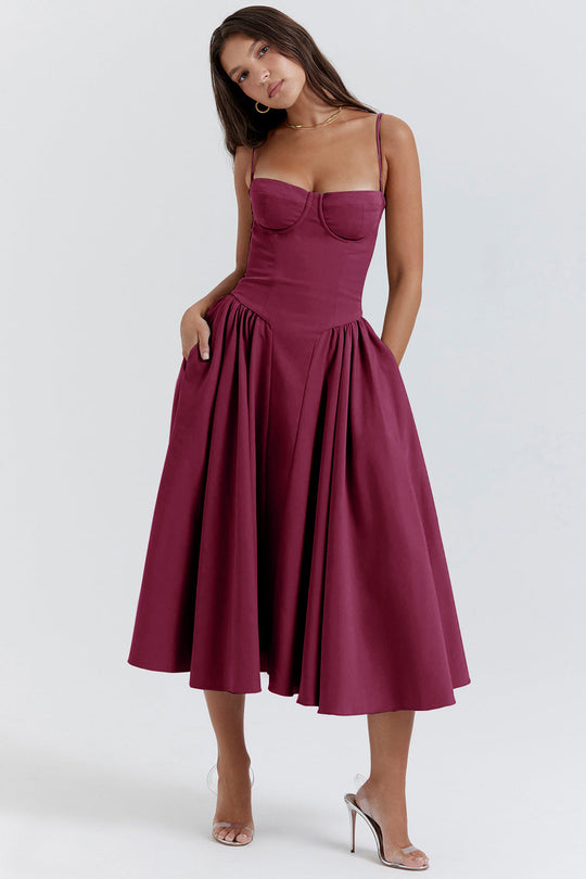 Dames Zomerjurk Elegante Korsetstijl Voor Elke Gelegenheid - Evi-4