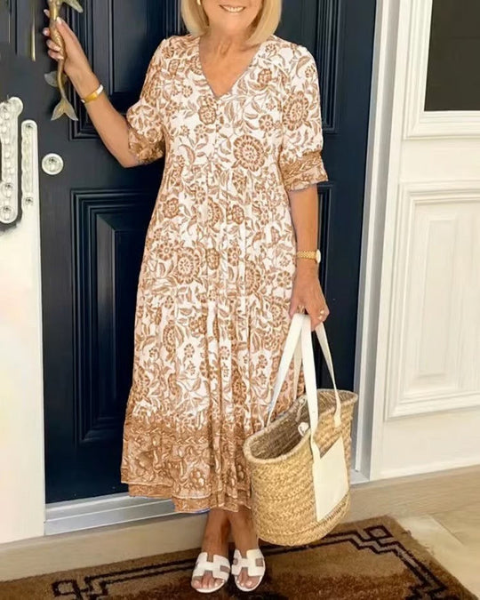 Dames Maxi Jurk Elegante Vloeiende Pasvorm - Louise-5