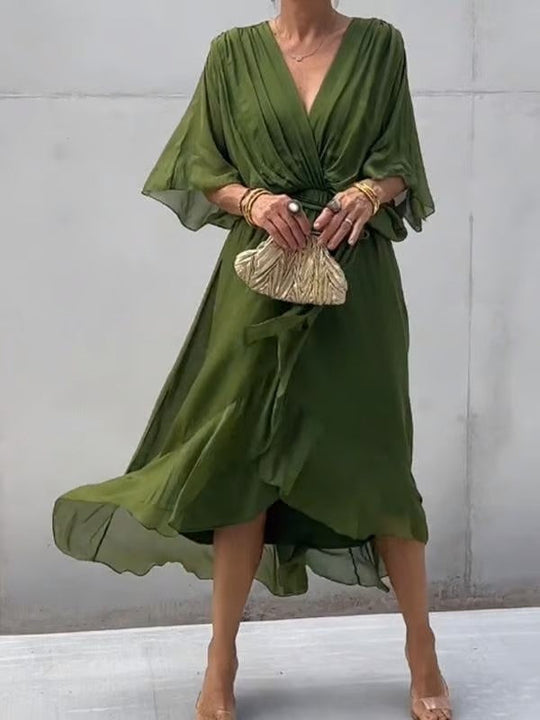 Dames Maxi Jurk Tijdloos Ontwerp Elegante Pasvorm - Laura-3