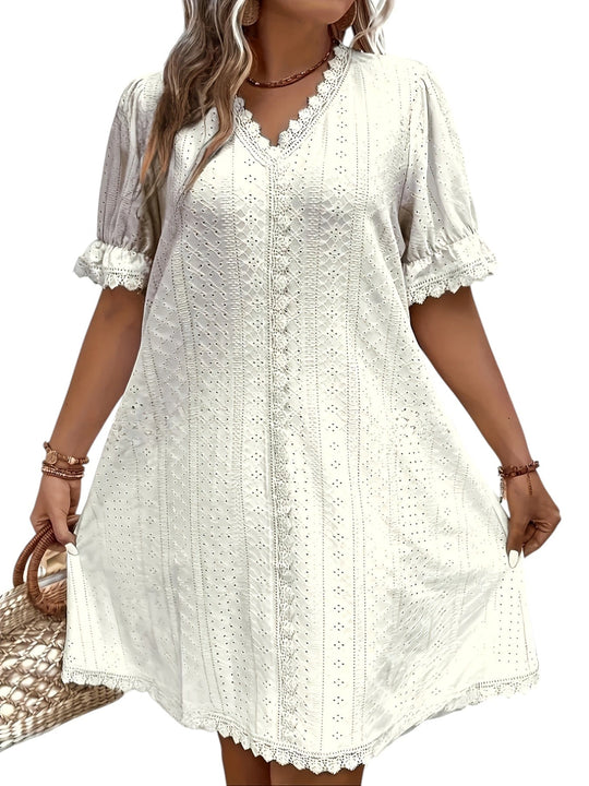 Variant image for Dames Plus Size V-Hals Jurk Elegant en Comfortabel - Sophie-16