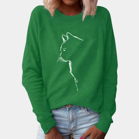 Adria - Casual damestrui met kattenmotief