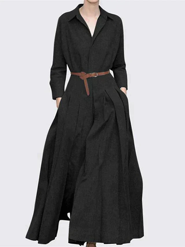 Variant image for Dames Maxi Jurk Plooien Elegante Lange Zomerjurk - Gloria-6