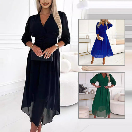 Dames Chiffon Zomerjurk Elegante Pasvorm Lichtgewicht - Amira-2