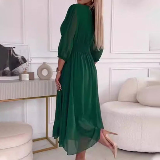 Dames Chiffon Zomerjurk Elegante Pasvorm Lichtgewicht - Amira-6
