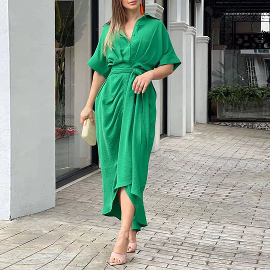 Dames Lange Jurk Elegante Chic Stijl Voor Feestelijke Kleding - Emma-1