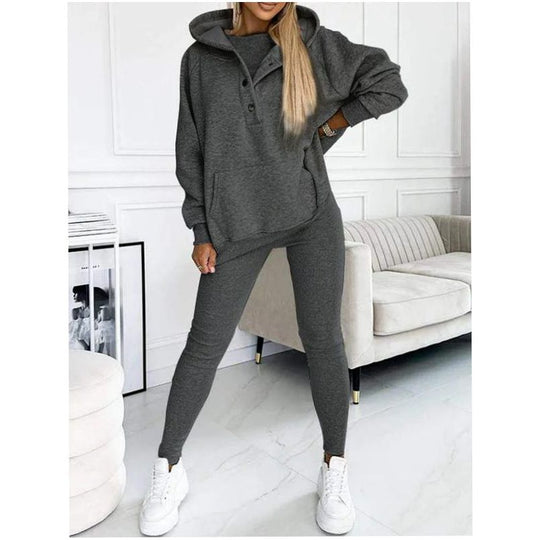 3-delige Knusse Hoodie Set voor vrouwen