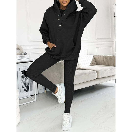 3-delige Knusse Hoodie Set voor vrouwen