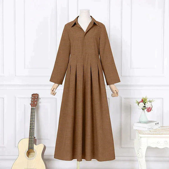 Dames Maxi Jurk Plooien Elegante Lange Zomerjurk - Gloria-5
