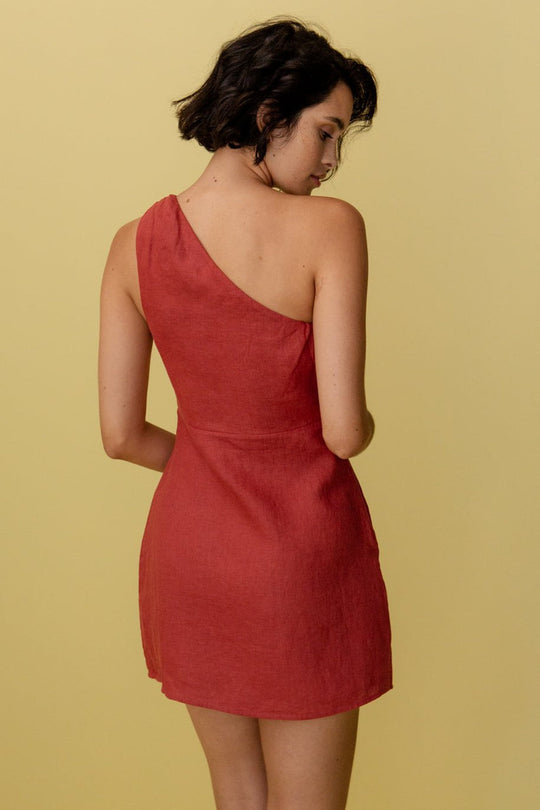 Dames Maxi Jurk One-Shoulder Elegant Zomerdesign - Selina-4