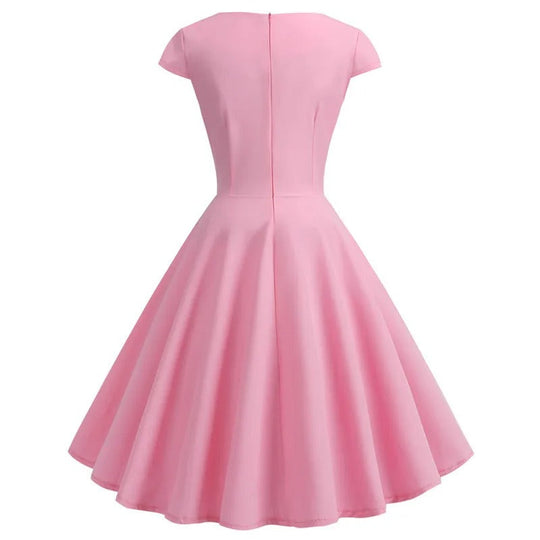 Dames A-Lijn Jurk Vintage Flatterende Pasvorm voor Zomer - Marlena-2