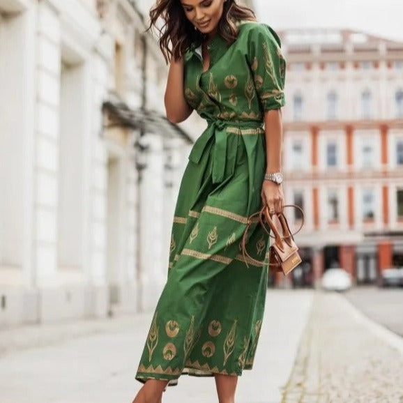 Dames Midi-jurk Elegante Getailleerde Pasvorm voor Speciale Gelegenheden - Sophie-3