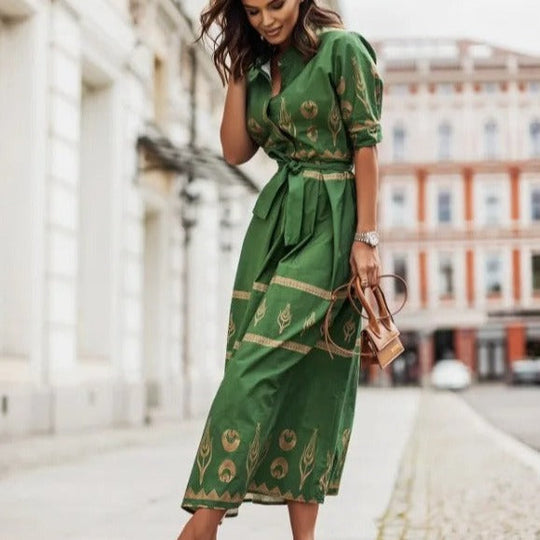 Dames Midi-jurk Elegante Getailleerde Pasvorm voor Speciale Gelegenheden - Sophie-3