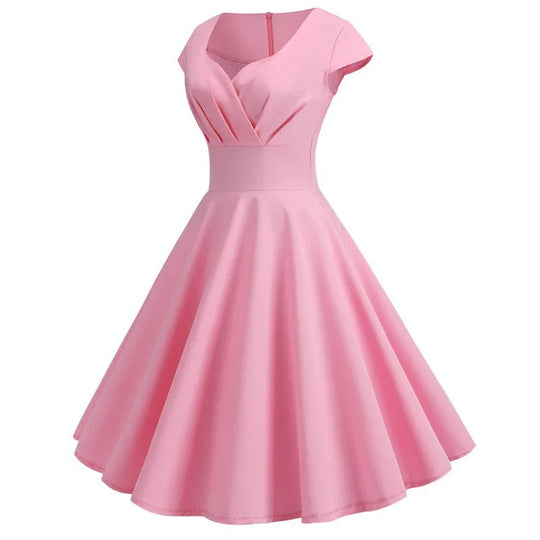 Variant image for Dames A-Lijn Jurk Vintage Flatterende Pasvorm voor Zomer - Marlena-1