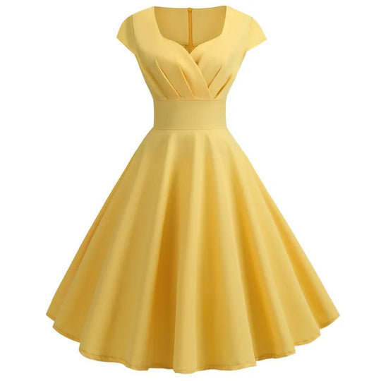 Dames A-Lijn Jurk Vintage Flatterende Pasvorm voor Zomer - Marlena-3