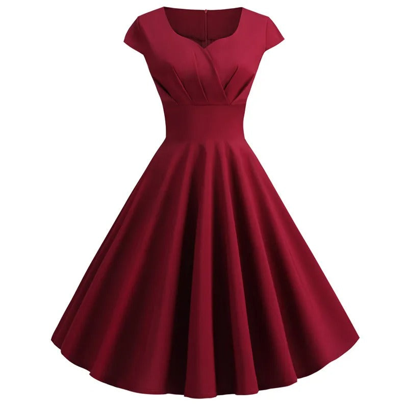 Dames A-Lijn Jurk Vintage Flatterende Pasvorm voor Zomer - Marlena-4