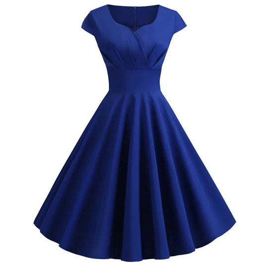 Variant image for Dames A-Lijn Jurk Vintage Flatterende Pasvorm voor Zomer - Marlena-16