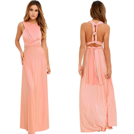 Dames Zwarte Maxi Jurk Elegante V-hals Luxe Stof - Sophie-6