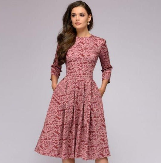 Variant image for Dames Lange Satijnen Jurk Elegante Vloeiende Pasvorm - Olivia-13