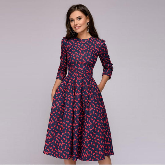 Variant image for Dames Lange Satijnen Jurk Elegante Vloeiende Pasvorm - Olivia-19