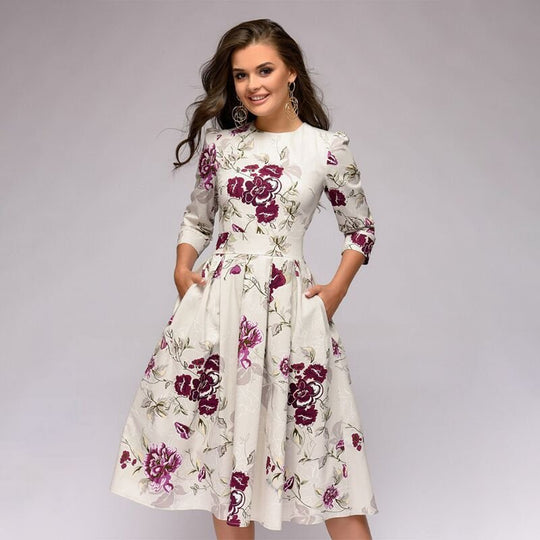 Variant image for Dames Lange Satijnen Jurk Elegante Vloeiende Pasvorm - Olivia-1