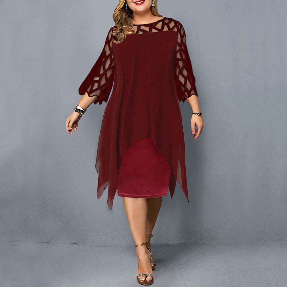 Dames Oversized Midi-Jurk Luchtige Pasvorm Elegante Stijl - Sophie-3