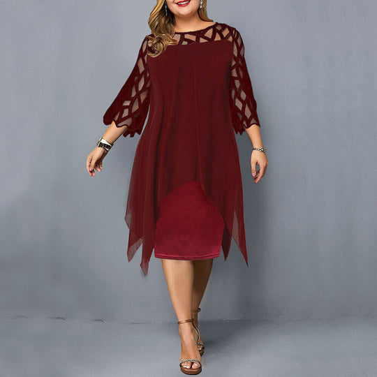 Dames Oversized Midi-Jurk Luchtige Pasvorm Elegante Stijl - Sophie-3
