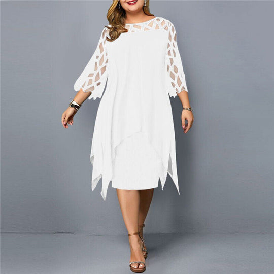 Variant image for Dames Oversized Midi-Jurk Luchtige Pasvorm Elegante Stijl - Sophie-43