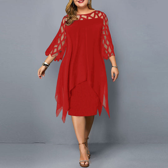 Dames Oversized Midi-Jurk Luchtige Pasvorm Elegante Stijl - Sophie-6