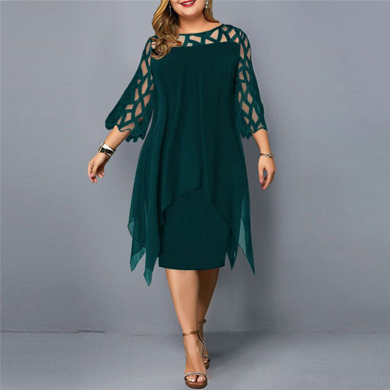 Dames Oversized Midi-Jurk Luchtige Pasvorm Elegante Stijl - Sophie-5