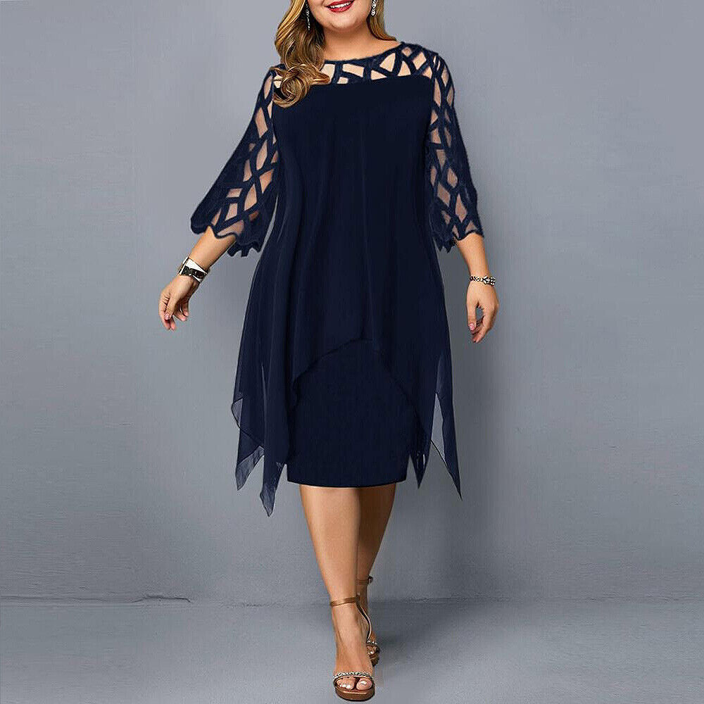 Dames Oversized Midi-Jurk Luchtige Pasvorm Elegante Stijl - Sophie-1