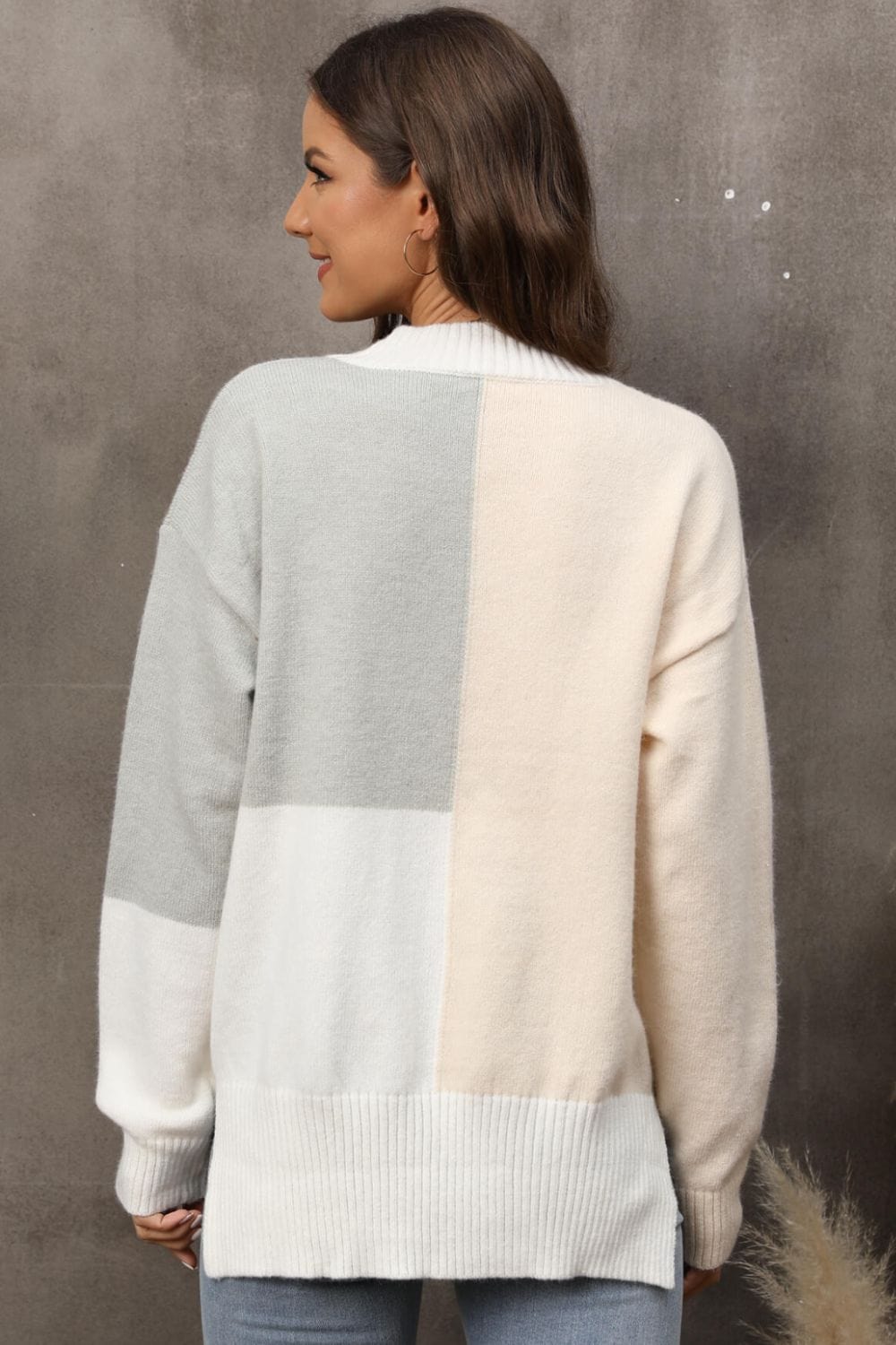 Holly - Dames gebreide trui met ronde hals