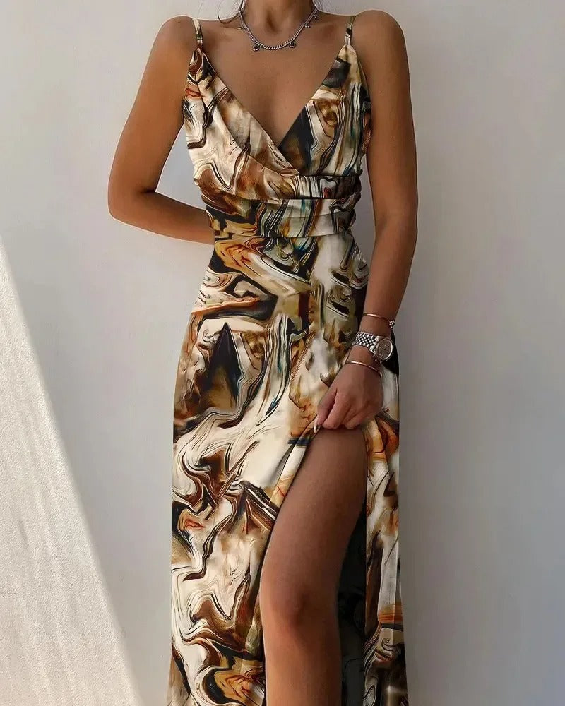 Variant image for Dames Lange Jurk Elegante Snit van Luxe Stof - Eileen-13