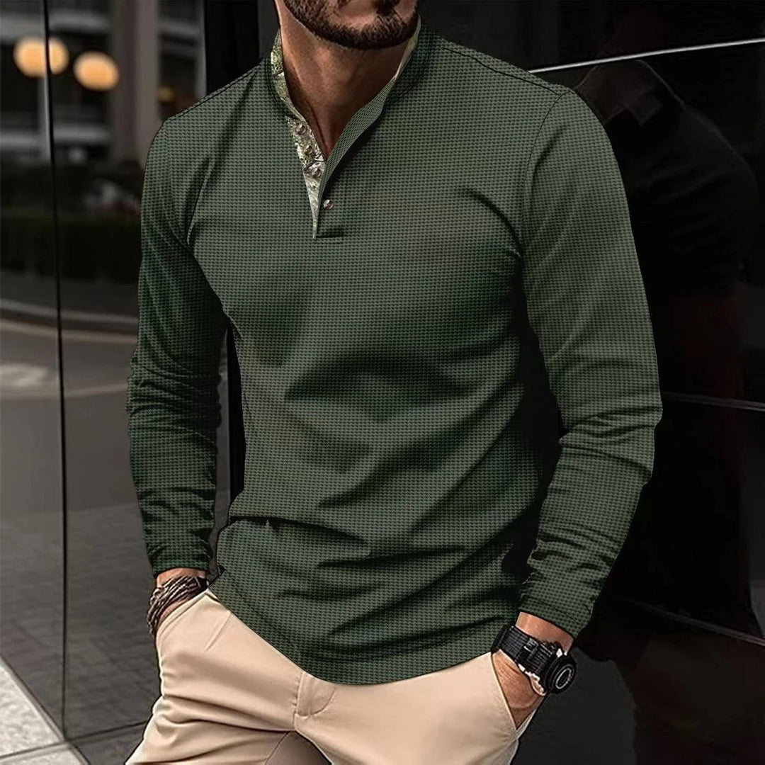 Alejandro - Heren casual overhemd met lange mouwen