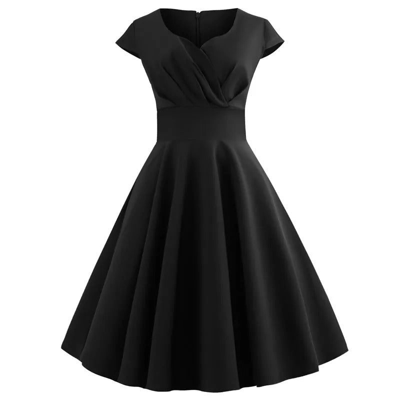Dames A-Lijn Jurk Vintage Flatterende Pasvorm voor Zomer - Marlena-6